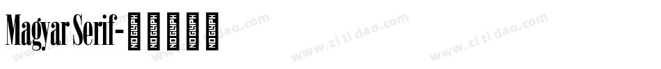 Magyar Serif字体转换